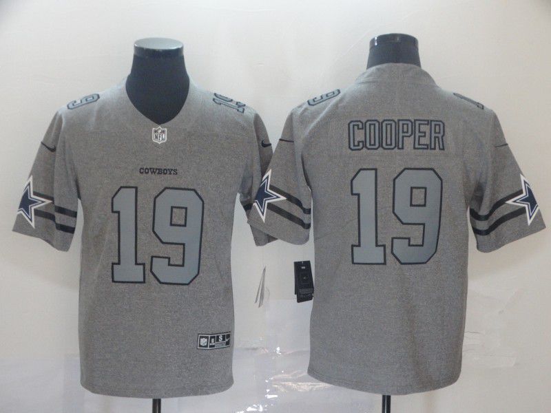 Men Dallas cowboys 19 Cooper Grey Retro Nike NFL Jerseys
